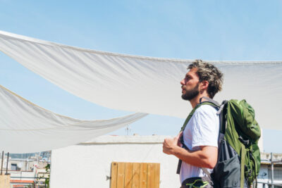 Voile d'ombrage sur terrasse